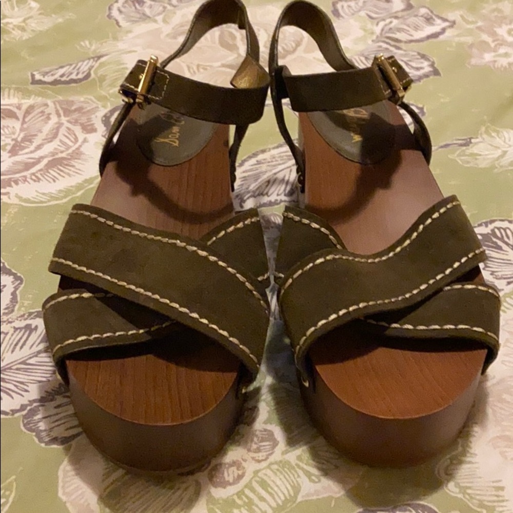 Olive or Army Green platform (flats)